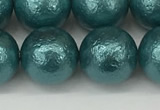 CSB2336 15.5 inches 16mm round wrinkled shell pearl beads wholesale