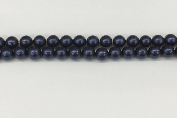 CSB2341 15.5 inches 6mm round wrinkled shell pearl beads wholesale