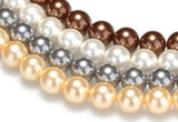 CSB24 16 inches 12mm round shell pearl beads Wholesale