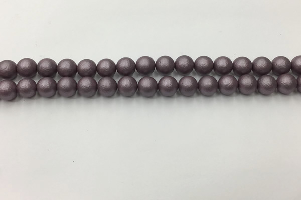 CSB2441 15.5 inches 6mm round matte wrinkled shell pearl beads