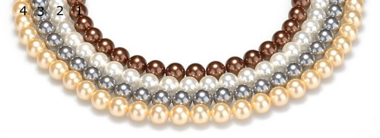 CSB25 16 inches 14mm round shell pearl beads Wholesale