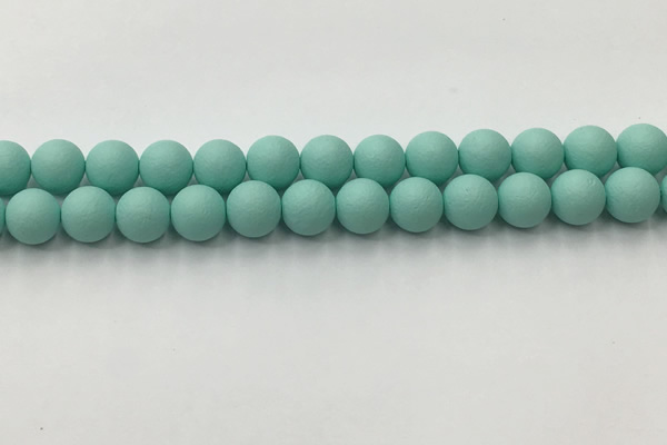 CSB2553 15.5 inches 10mm round matte wrinkled shell pearl beads