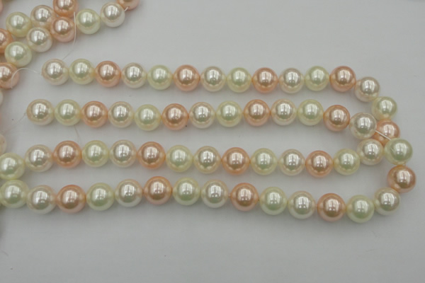 CSB370 15.5 inches 14mm round mixed color shell pearl beads