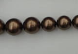 CSB402 15.5 inches 8mm - 16mm round shell pearl beads