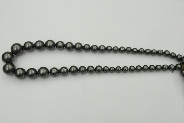 CSB403 15.5 inches 8mm - 16mm round shell pearl beads