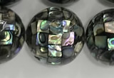 CSB4061 15.5 inches 20mm ball abalone shell beads wholesale