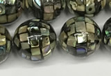 CSB4101 15.5 inches 12mm ball abalone shell beads wholesale