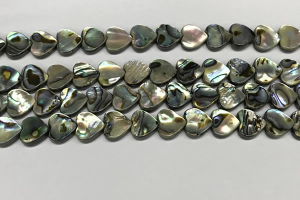 CSB4112 15.5 inches 10mm heart abalone shell beads wholesale