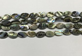 CSB4126 15.5 inches 8*12mm oval abalone shell beads wholesale