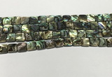 CSB4144 15.5 inches 10*10mm square abalone shell beads wholesale