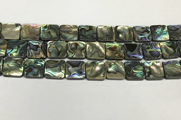 CSB4147 15.5 inches 16*16mm square abalone shell beads wholesale