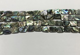 CSB4151 15.5 inches 8*10mm rectangle abalone shell beads wholesale