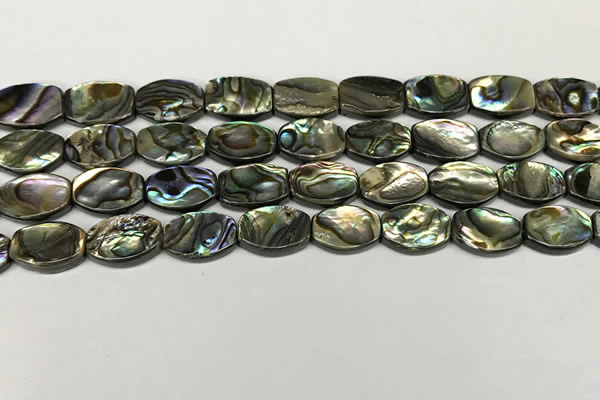 CSB4159 15.5 inches 8*12mm flat drum abalone shell beads wholesale