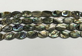 CSB4160 15.5 inches 10*14mm flat drum abalone shell beads wholesale