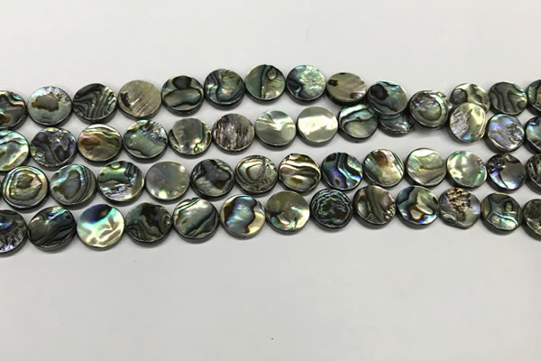 CSB4168 15.5 inches 8mm coin abalone shell beads wholesale