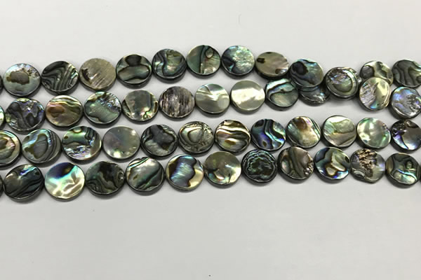 CSB4169 15.5 inches 10mm coin abalone shell beads wholesale