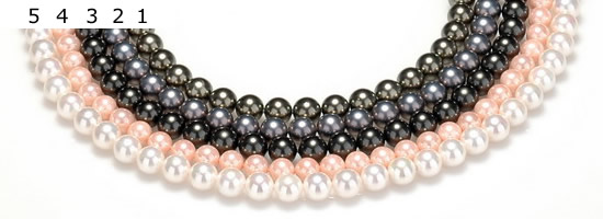 CSB44 16 inches 12mm round shell pearl beads Wholesale