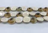 CSB4501 15.5 inches 22*25mm freeform shell beads wholesale