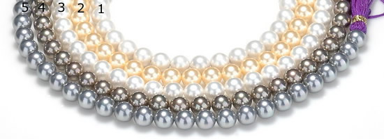 CSB48 16 inches 10mm round shell pearl beads Wholesale