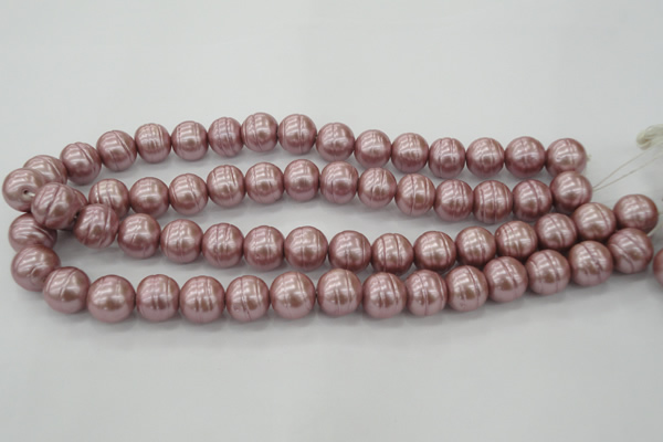 CSB621 15.5 inches 14mm whorl round shell pearl beads