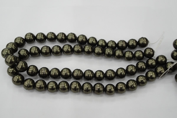 CSB622 15.5 inches 14mm whorl round shell pearl beads