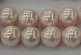 CSB625 15.5 inches 14mm whorl round shell pearl beads