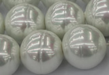 CSB660 15.5 inches 22mm whorl round shell pearl beads