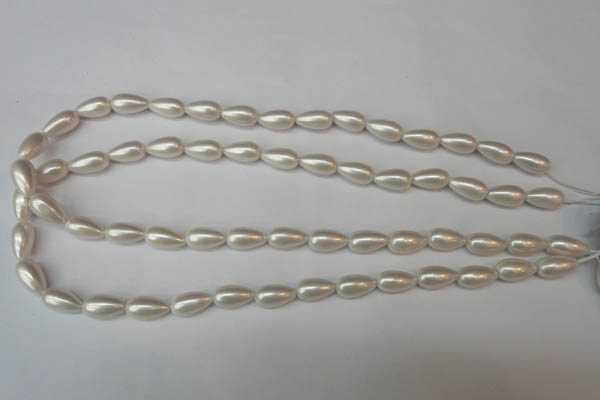 CSB855 15.5 inches 8*14mm teardrop shell pearl beads wholesale