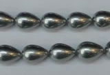 CSB860 15.5 inches 10*12mm teardrop shell pearl beads wholesale