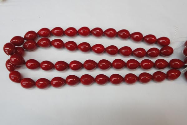 CSB869 15.5 inches 12*16mm teardrop shell pearl beads wholesale