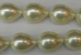 CSB873 15.5 inches 14*19mm teardrop shell pearl beads wholesale