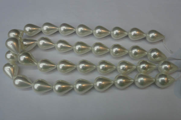 CSB875 15.5 inches 16*22mm teardrop shell pearl beads wholesale