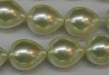 CSB876 15.5 inches 16*22mm teardrop shell pearl beads wholesale