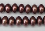 CSB906 15.5 inches 8*12mm rondelle shell pearl beads wholesale