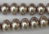 CSB908 15.5 inches 10*14mm rondelle shell pearl beads wholesale