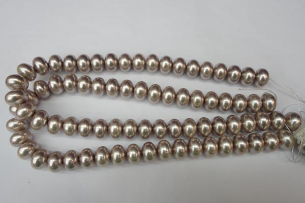 CSB908 15.5 inches 10*14mm rondelle shell pearl beads wholesale