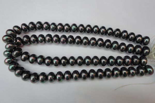 CSB909 15.5 inches 10*14mm rondelle shell pearl beads wholesale