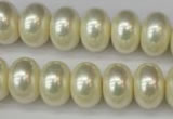 CSB910 15.5 inches 11*15mm rondelle shell pearl beads wholesale