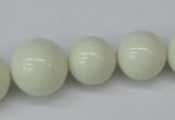 CSB925 15.5 inches 8mm - 14mm round shell pearl beads wholesale