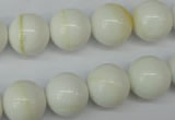 CSB955 15.5 inches 14mm round shell pearl beads wholesale