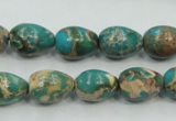 CSE05 15.5 inches 10*14mm teardrop natural sea sediment jasper beads