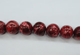 CSE161 15.5 inches 8mm round dyed natural sea sediment jasper beads