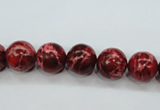 CSE162 15.5 inches 10mm round dyed natural sea sediment jasper beads