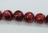 CSE165 15.5 inches 16mm round dyed natural sea sediment jasper beads