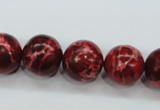 CSE166 15.5 inches 18mm round dyed natural sea sediment jasper beads