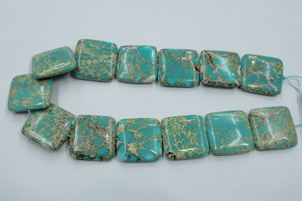 CSE19 15.5 inches 30*30mm square natural sea sediment jasper beads