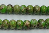 CSE55 15.5 inches 8*10mm rondelle dyed natural sea sediment jasper beads