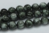 CSH02 15.5 inches 8mm round natural seraphinite gemstone beads