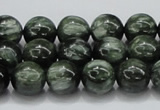 CSH04 15.5 inches 12mm round natural seraphinite gemstone beads