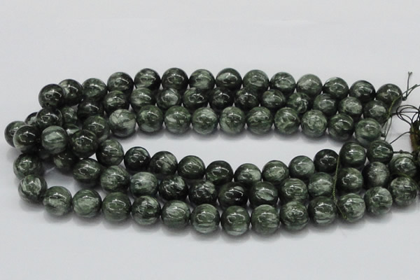 CSH05 15.5 inches 14mm round natural seraphinite gemstone beads